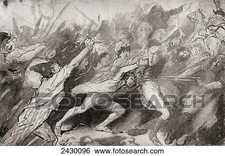 Storming of the Bastille, Paris, France 14 July 1789. Illustration by Harry Furniss for the Charles Dickens novel A Tale of Two Cities from The Testimonial Edition, published 1910. View Large Photo Image Stock Photograph - Storming of the Bastille, Paris, France 14 July 1789. Illustration by Harry Furniss for the Charles Dickens novel A Tale of Two Cities from The Testimonial Edition, published 1910.. Fotosearch