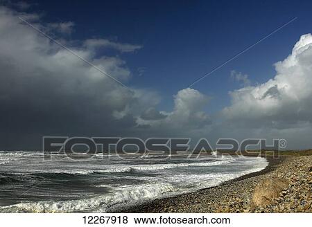 Stock Photo - Strandhill beach on the Wild Atlantic Way; County Sligo, Ireland. Fotosearch