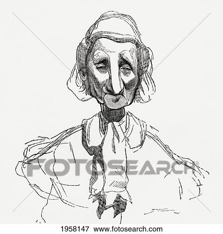 Stock Photo - Strasbourgeoise, After Awork By Gustave Dore. Illustration From Life And Reminiscences Of Gustave Dore, Published 1885.. Fotosearch