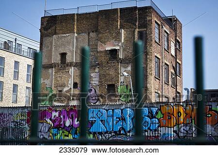 Stock Photo - Street Art; Shoreditch, London, England, Uk. Fotosearch