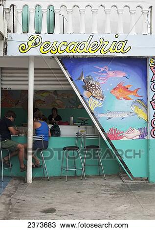 Street fish shop; Tulum, Mexico View Large Photo Image Stock Image - Street fish shop; Tulum, Mexico. Fotosearch
