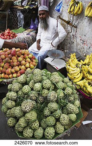 Stock Image - Street food stall; Kolkata, India. Fotosearch