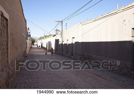 Stock Image - Street, Humahuaca, Jujuy, Argentina. Fotosearch