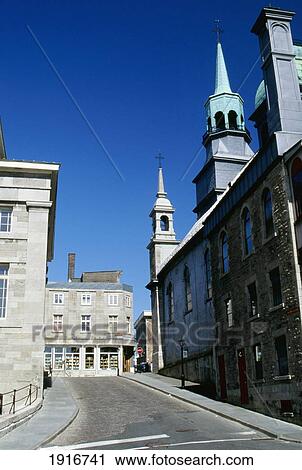 Stock Image - Street In Old Town. Fotosearch