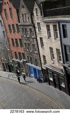 Street in the Old Town; Edinburgh, Scotland View Large Photo Image Stock Image - Street in the Old Town; Edinburgh, Scotland. Fotosearch
