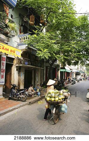 Street Life In The Old Quater Hanoi Vietnam View Large Photo Image Stock Photograph - Street Life In The Old Quater Hanoi Vietnam. Fotosearch