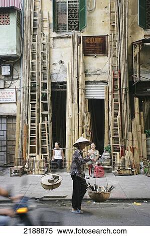Stock Photography - Street Life In The Old Quater Hanoi Vietnam. Fotosearch