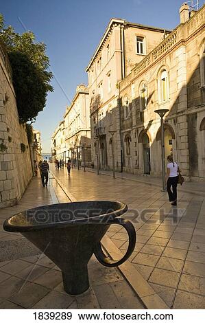Stock Photo - Street Next To Dioceltian's Palace; Split, Croatia. Fotosearch