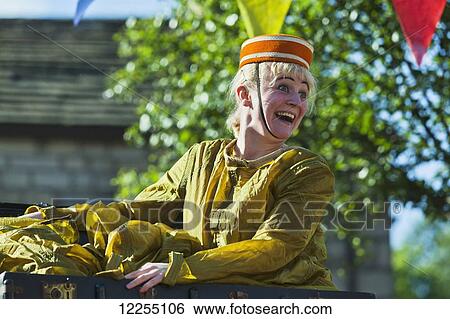 Street performer, Hebden Bridge; Yorkshire, England View Large Photo Image Stock Photograph - Street performer, Hebden Bridge; Yorkshire, England. Fotosearch