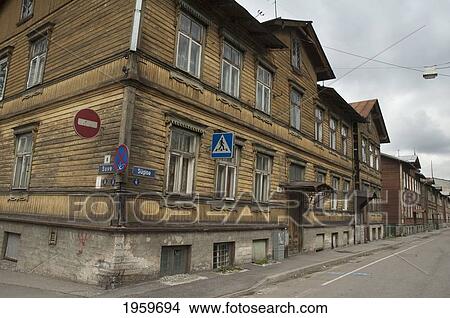 Street Scene Along Falgi Road, Tallinn, Estonia View Large Photo Image Picture - Street Scene Along Falgi Road, Tallinn, Estonia. Fotosearch