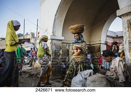 Street scene around the old city of Harar in Eastern Ethiopia; Harar, Ethiopia View Large Photo Image Stock Image - Street scene around the old city of Harar in Eastern Ethiopia; Harar, Ethiopia. Fotosearch