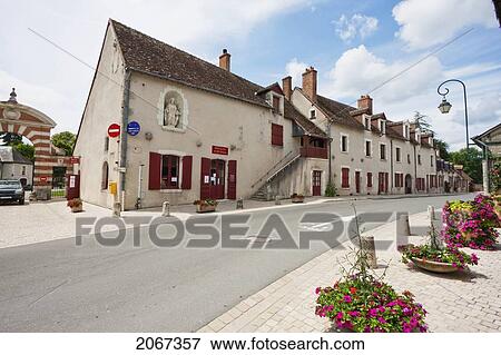 Stock Photo - Street Scene, Cheverny, France. Fotosearch