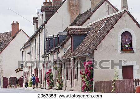 Street Scene, Cheverny, France View Large Photo Image Stock Photo - Street Scene, Cheverny, France. Fotosearch