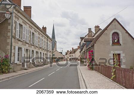 Street Scene, Cheverny, France View Large Photo Image Stock Photo - Street Scene, Cheverny, France. Fotosearch