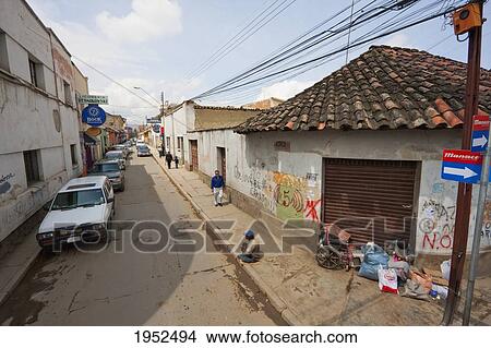 Picture - Street scene, Cochabamba, Bolivia. Fotosearch