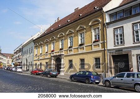 Street Scene In Buda, Budapest, Hungary View Large Photo Image Stock Image - Street Scene In Buda, Budapest, Hungary. Fotosearch