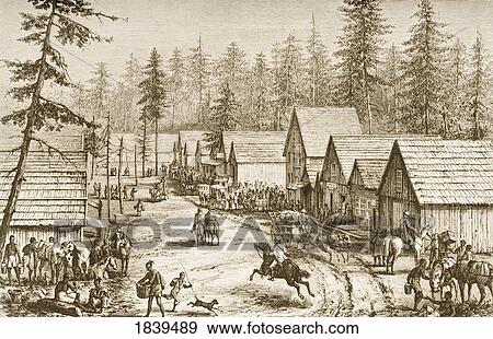 Street Scene In Cisco Station, California In 1870S. From American Pictures Drawn With Pen And Pencil By Rev Samuel Manning Circa 1880 View Large Photo Image Stock Photo - Street Scene In Cisco Station, California In 1870S. From American Pictures Drawn With Pen And Pencil By Rev Samuel Manning Circa 1880. Fotosearch