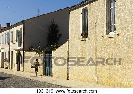 Stock Photo - Street Scene In The Fortified Town Of Brouage; The Fortified Town Of Brouage, Poitou-Charentes Region Of France. Fotosearch