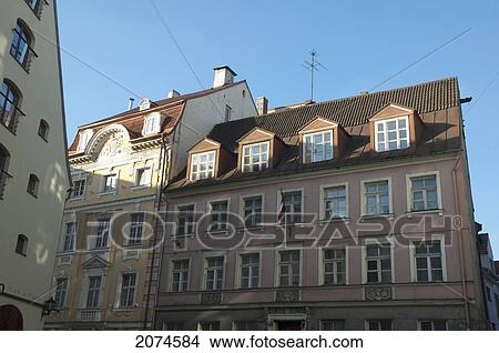 Street Scene In The Old Town, Riga, Latvia View Large Photo Image Picture - Street Scene In The Old Town, Riga, Latvia. Fotosearch