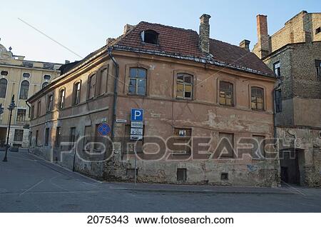 Street Scene In The Old Town, Vilnius, Lithuania View Large Photo Image Stock Image - Street Scene In The Old Town, Vilnius, Lithuania. Fotosearch