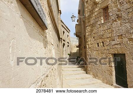 Street Scene Inside The Citadel, Victoria (Rabat), Gozo Island, Malta View Large Photo Image Stock Image - Street Scene Inside The Citadel, Victoria (Rabat), Gozo Island, Malta. Fotosearch