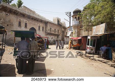 Street Scene, Nawalgarh, Rajasthan, India View Large Photo Image Stock Image - Street Scene, Nawalgarh, Rajasthan, India. Fotosearch