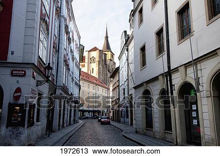 Street Scene, Prague, Czech Republic View Large Photo Image Stock Image - Street Scene, Prague, Czech Republic. Fotosearch