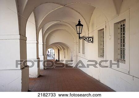 Stock Image - Street Scene Prague Czech Republic. Fotosearch