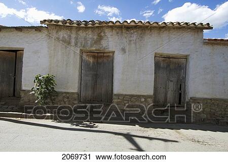 Stock Image - Street Scene, San Lorenzo, Tarija, Bolivia. Fotosearch