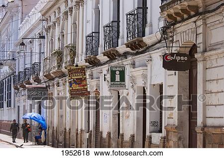 Street scene, Sucre, Chuquisaca Department, Bolivia View Large Photo Image Stock Photo - Street scene, Sucre, Chuquisaca Department, Bolivia. Fotosearch