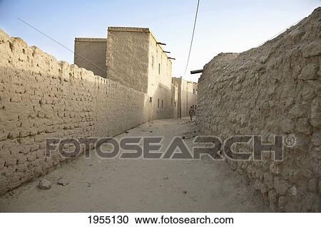 Stock Image - Street Scene, Timbuktu, Mali. Fotosearch