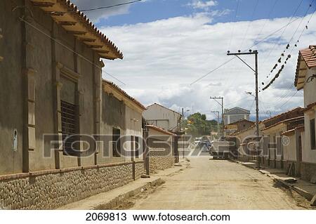 Stock Image - Street Scene, Uriondo, Tarija, Bolivia. Fotosearch