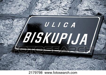 Street sign; Island of Lopud, Croatia View Large Photo Image Stock Photo - Street sign; Island of Lopud, Croatia. Fotosearch