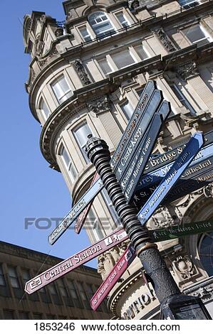 Street Signs; Northumberland, England View Large Photo Image Stock Photograph - Street Signs; Northumberland, England. Fotosearch