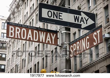 Stock Photo - Street Signs Of Soho In Manhattan. Fotosearch