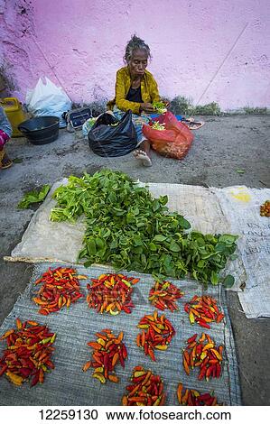 Stock Image - Street vendor; Baucau, Timor-Leste. Fotosearch