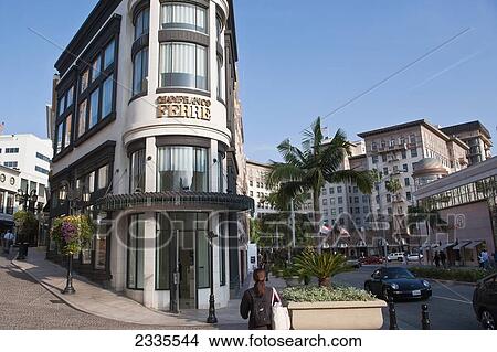 Picture - Street View With Fashionable Clothing Store; California, Usa. Fotosearch