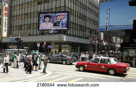 Picture - Streets Of Hong Kong Hong Kong. Fotosearch