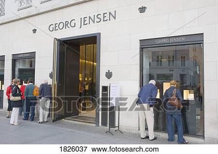 Stroget, Copenhagen, Denmark; Exterior Of Silversmith Shop View Large Photo Image Stock Photo - Stroget, Copenhagen, Denmark; Exterior Of Silversmith Shop. Fotosearch