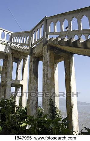 Structure In Golden Gate National Recreation Area; Alcatraz, San Francisco, California, Usa View Large Photo Image Stock Photography - Structure In Golden Gate National Recreation Area; Alcatraz, San Francisco, California, Usa. Fotosearch