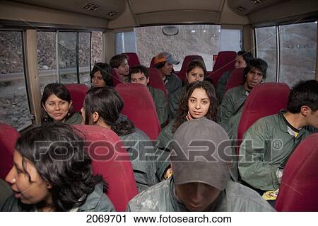 Student Group On A Bus, Cerro Rico De Potos View Large Photo Image Stock Image - Student Group On A Bus, Cerro Rico De Potos. Fotosearch