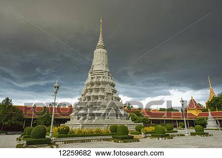 Stupa containing the ashes of the King Ang Doung; Phnom Penh, Cambodia View Large Photo Image Stock Image - Stupa containing the ashes of the King Ang Doung; Phnom Penh, Cambodia. Fotosearch