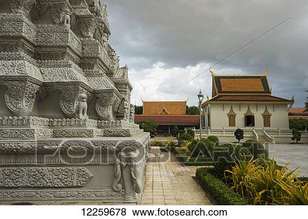 Stupa containing the ashes of the King Ang Doung; Phnom Penh, Cambodia View Large Photo Image Stock Photo - Stupa containing the ashes of the King Ang Doung; Phnom Penh, Cambodia. Fotosearch