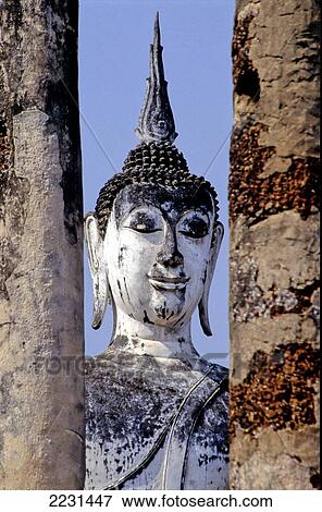 Stock Photo - Sukhothai, Historic National Park, Buddha.. Fotosearch