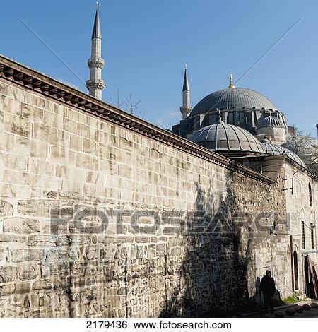 Stock Photograph - Suleymaniye Mosque; Istanbul Turkey. Fotosearch