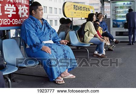 Sumo Wrestlers Heading Home View Large Photo Image Stock Photo - Sumo Wrestlers Heading Home. Fotosearch