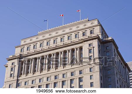 Stock Photograph - Sun Life Building; Montreal Quebec Canada. Fotosearch