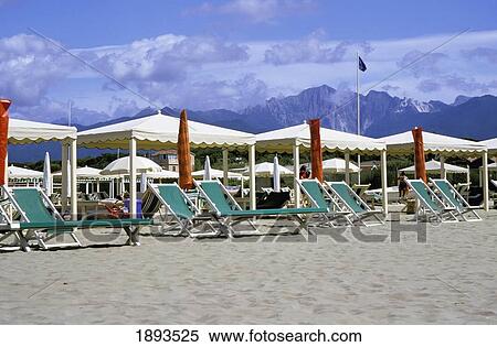Sun Loungers And Gazeboes On Beach View Large Photo Image Stock Photography - Sun Loungers And Gazeboes On Beach. Fotosearch