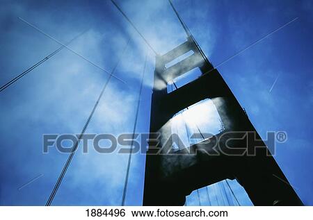 Sunlight Shining Through Golden Gate Bridge, Close-Up View Large Photo Image Stock Photograph - Sunlight Shining Through Golden Gate Bridge, Close-Up. Fotosearch