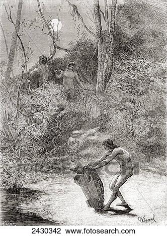 Sunos Indians hunting freshwater turtles in the Napo River, Ecuador in the 19th century. From Am View Large Photo Image Stock Image - Sunos Indians hunting freshwater turtles in the Napo River, Ecuador in the 19th century. From Am. Fotosearch